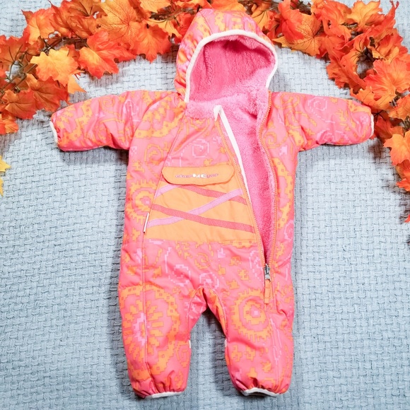 Obermeyer Other - 2/$28 Obermeyer pink/orange bunting/snowsuit